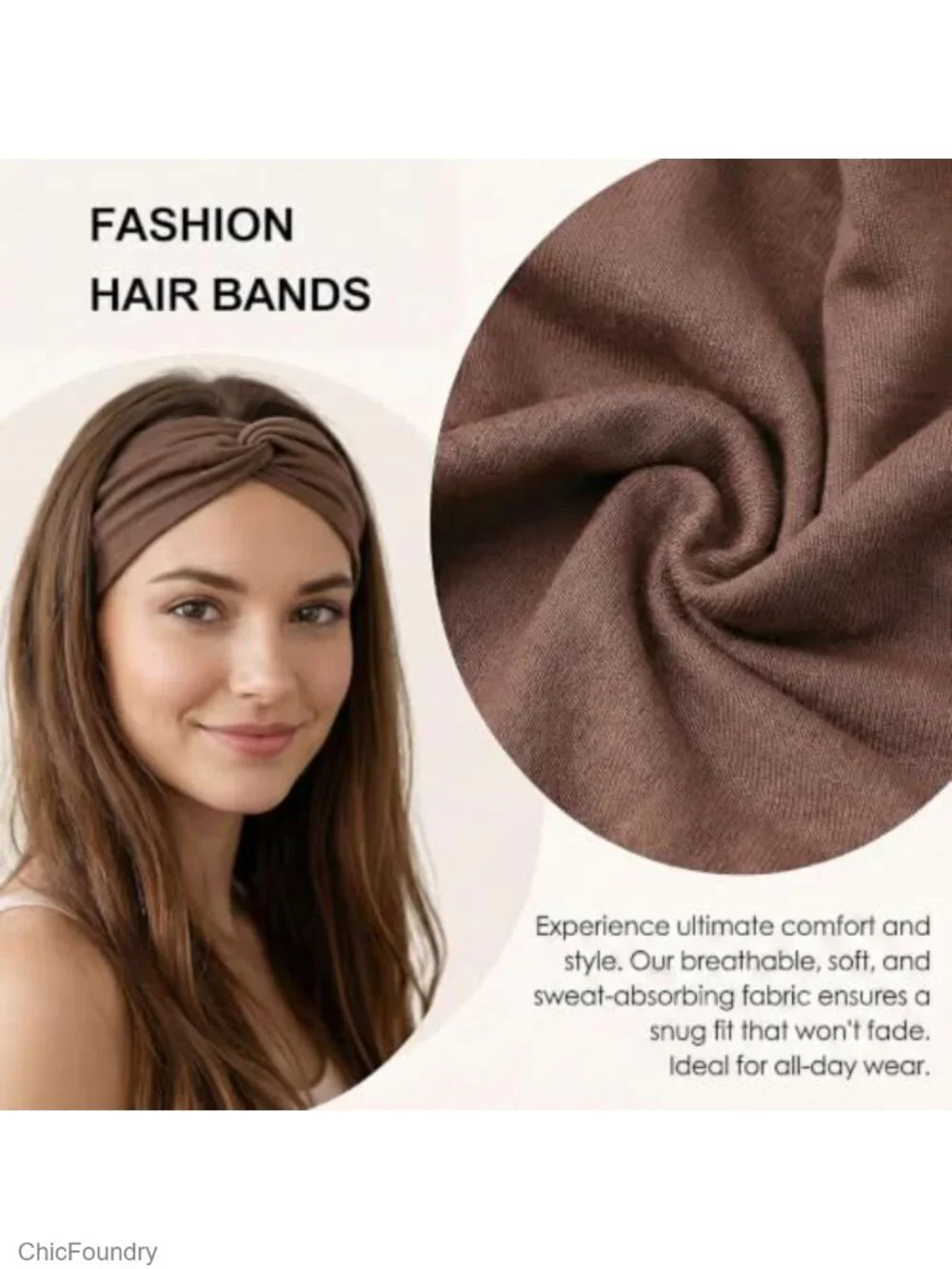 Wide Twist Headbands for Women 8 Pack Soft Stretchy